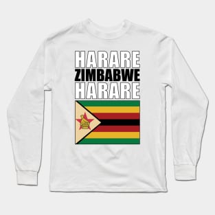 Flag of Zimbabwe Long Sleeve T-Shirt